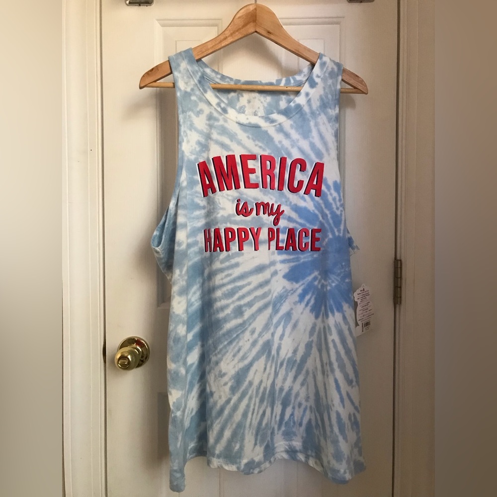 XL Love & Pinapples tank top.  Cool tie dye.